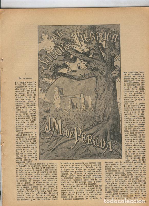 Postales: Lecturas numero 154, marzo 1934: El sabor de la tierruca de Jose Maria de Pereda - Varios