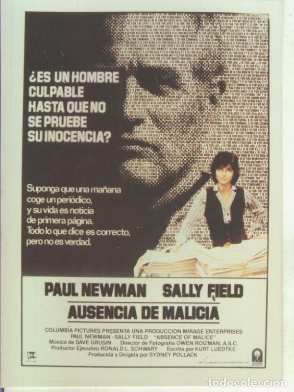 Postales: Foto cine 178: Ausencia de malicia (Paul Newman-Sally Field) - Varios