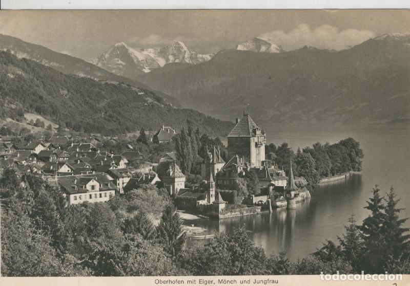 Cartoline: Berner Oberland: Oberhofen mit Eiger, Monch und jungfrau - Varios