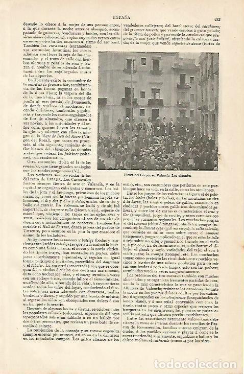 Postkarten: LAMINA ESPASA 10175: Fiesta del Corpus en Valencia - Varios