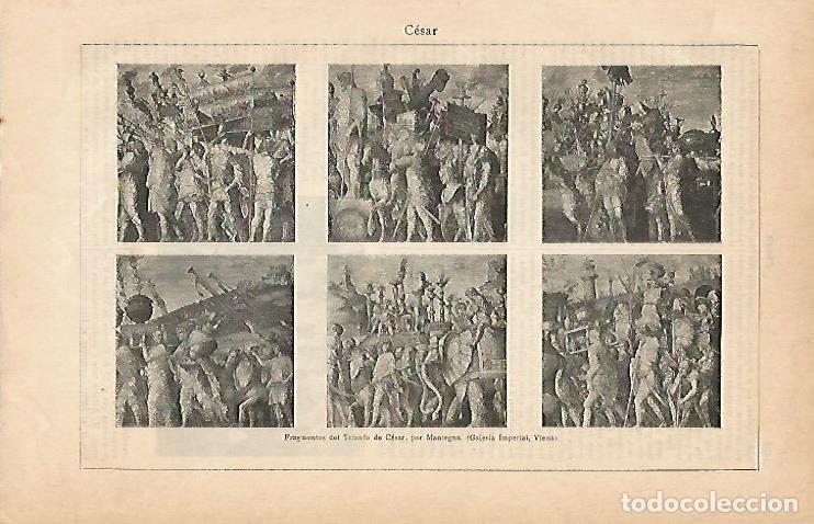 Postcards: LAMINA ESPASA 2867: Fragmentos del Triunfo de Cesar por Maniegna - Varios Autores
