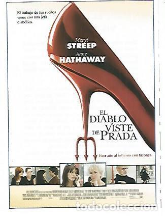 Cartoline: CROMO CINE 1200: EL DIABLO VISTE DE PRADA - Varios