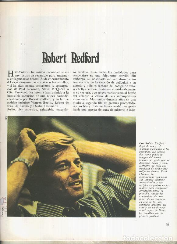 Postales: Robert Redford: 19 paginas, 33 fotos color y blanco/negro - varios