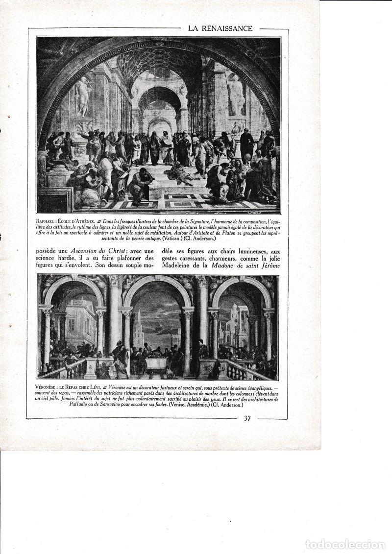 Postkarten: LAMINA 30189: Raphael Ecole d Athenes Veronese Le repas chez Levi - Librairie Hachette