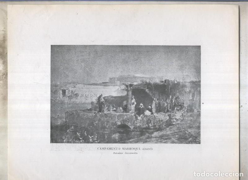 Cartoline: Mariano Fortuny numerado 22: Campamento Marroqui, acuarela - Varios