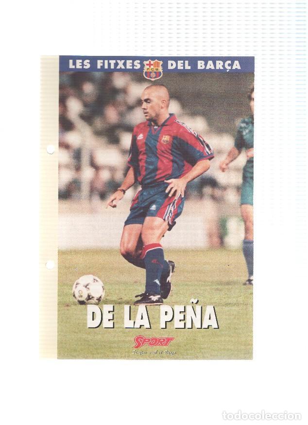 Cartoline: Les Fitxes del Bar&ccedil;a: IVAN DE LA PE&Ntilde;A (Ficha Archivador Diario SPORT) - VARIOS