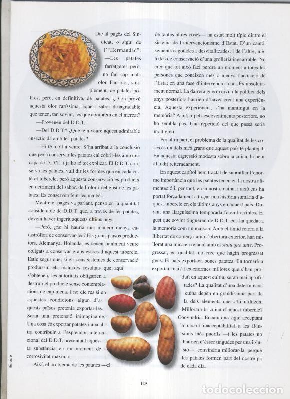 Postales: Josep Pla: El que hem menjat: fasciculo pagina 129 a 144 - Varios