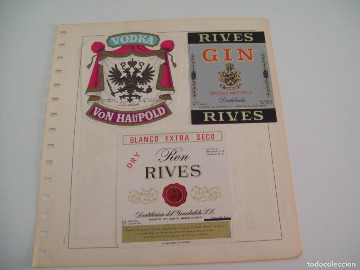 Cartoline: ETIQUETA LICOR 2302: Vodka Von Haupold Gin Rives - Varios