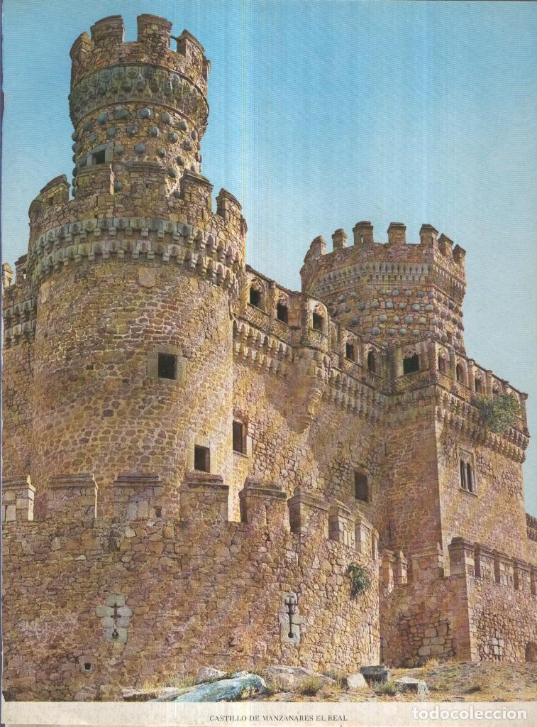 Postcards: Lamina Castillos de Espa&ntilde;a Edicion 1967 No.064: CASTILLO DE MANZANARES EL REAL (MADRID) - VARIOS