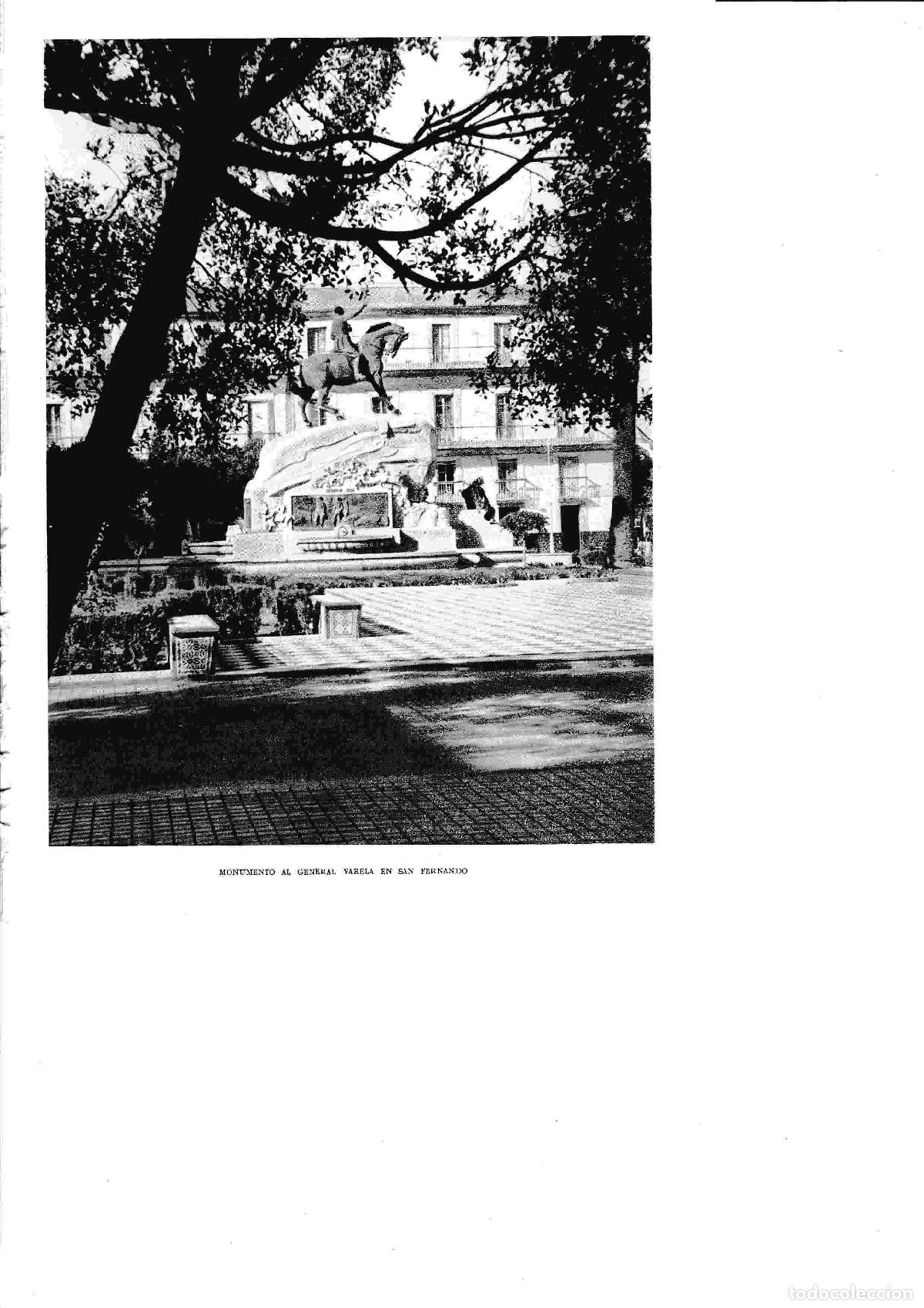 Cartoline: LAMINA 6440: Monumento al general Varela en San Fernando - Jose M&ordf; Peman