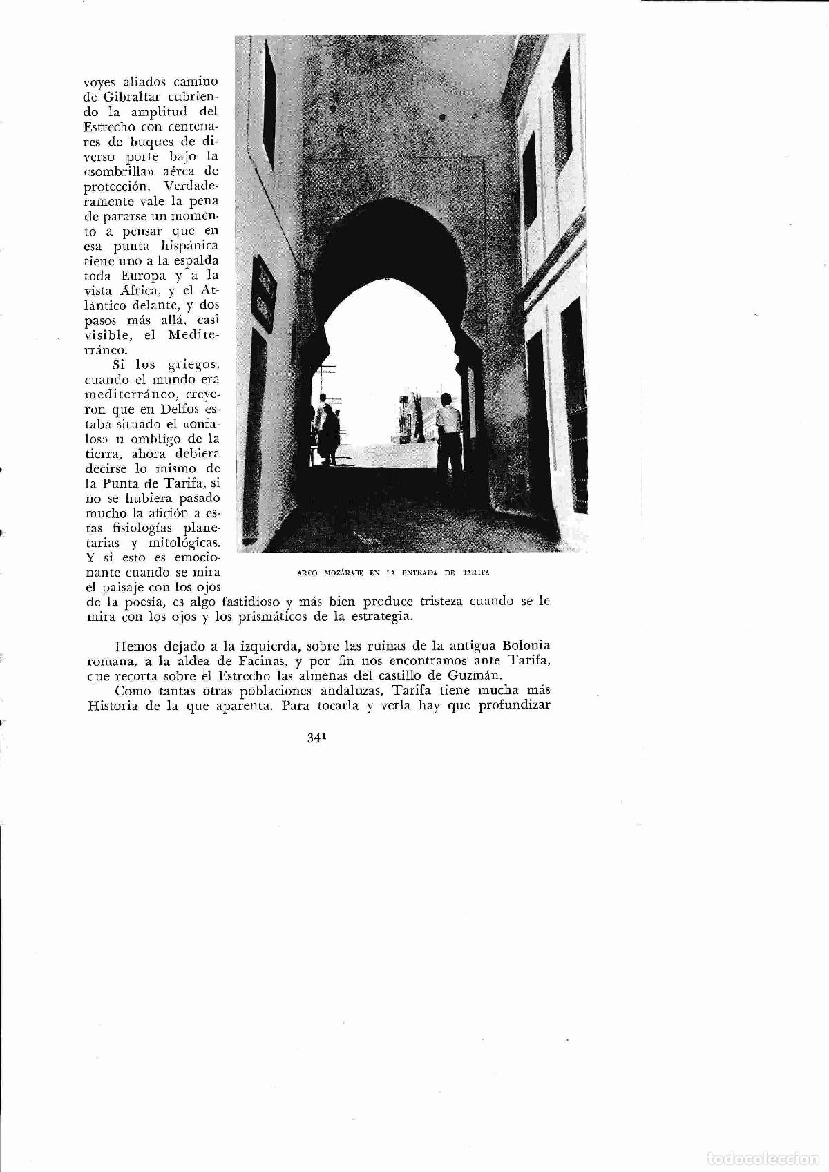 Cartoline: LAMINA 6453: Arco mozarabe en la entrada de Tarifa - Jose M&ordf; Peman