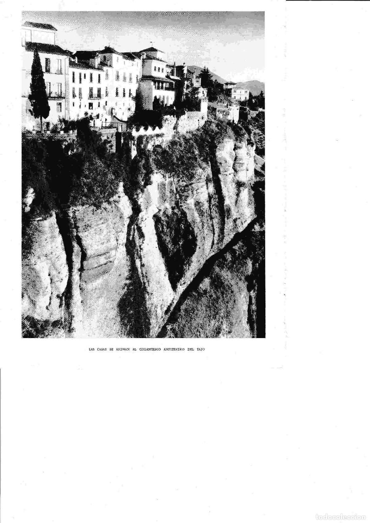 Postales: LAMINA 6475: Las casas sobre el Tajo - Jose M&ordf; Peman