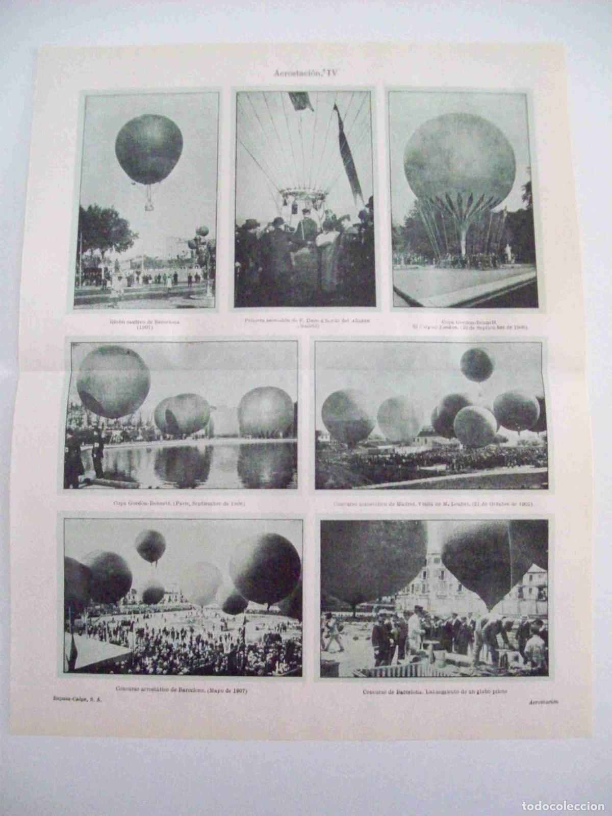 Cartoline: LAMINA ESPASA 12558: Fotografias de globos en Barcelona y Madrid - Varios