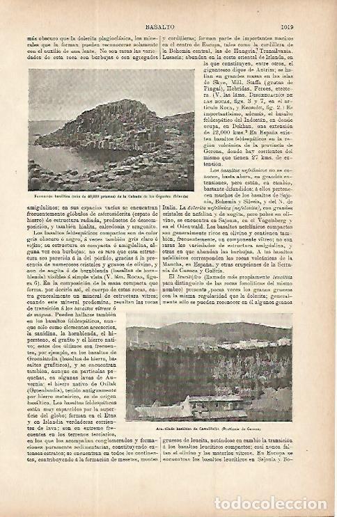 Postkarten: LAMINA ESPASA 9804: Formaciones de basalto en Irlanda y Girona - Varios
