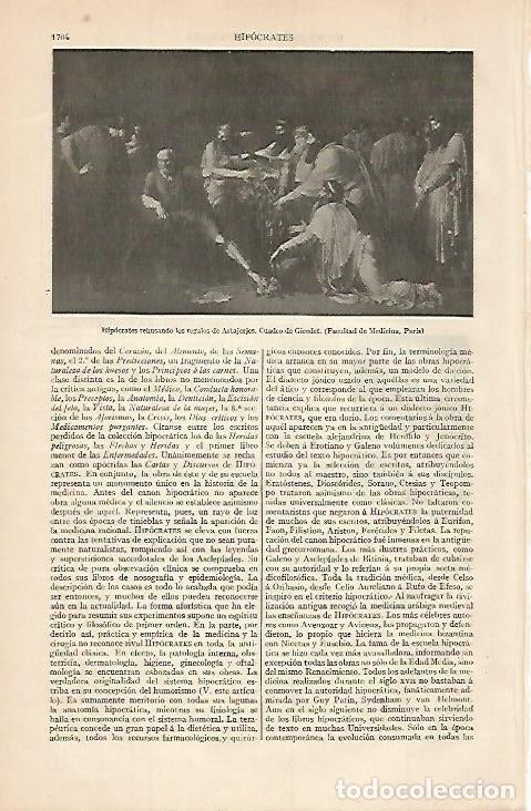 Postkarten: LAMINA ESPASA 676: Hipocrates rehusando los regalos de Artajerjes por Girodet - Varios autores