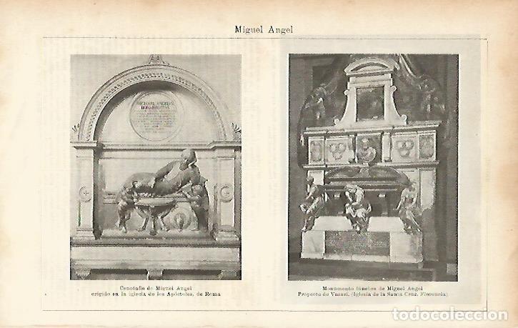 Cartoline: LAMINA ESPASA 5143: Monumentos funebres de Miguel Angel - Varios Autores
