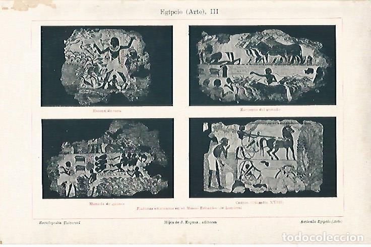 Postcards: LAMINA ESPASA 6800: Pinturas de Egipto en el Museo Britanico - Varios Autores
