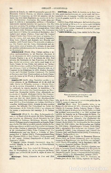 Postales: LAMINA ESPASA 16162: Vista de Gmunden por R. V. Alt - Varios