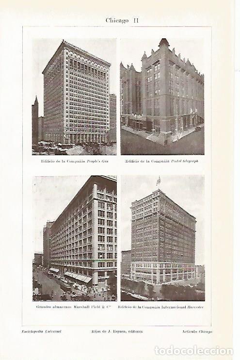 Postcards: LAMINA ESPASA 1943: Chicago - Varios Autores