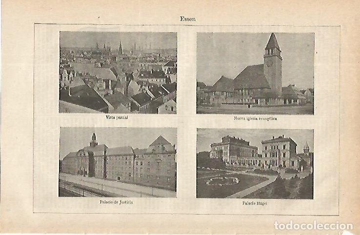Cartoline: LAMINA ESPASA Alemania 16287: Vistas de Essen Alemania - Varios