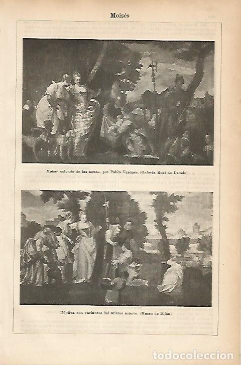 Postkarten: LAMINA ESPASA 5317: Moises salvado de las aguas por Veronese - Varios Autores