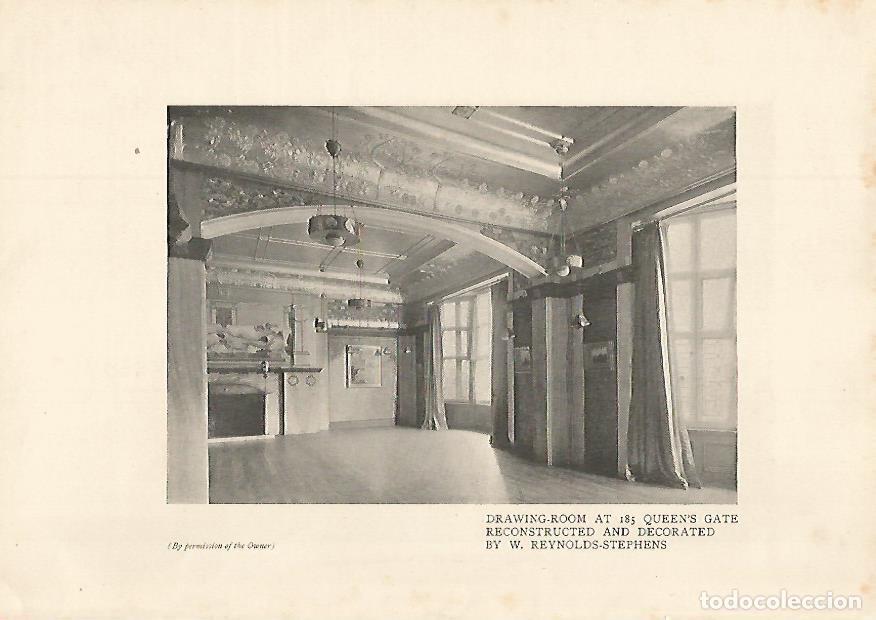 Postales: LAMINA 7068: Habitacion en 185 Queen s Gate de Londres por W. Reynolds - Varios