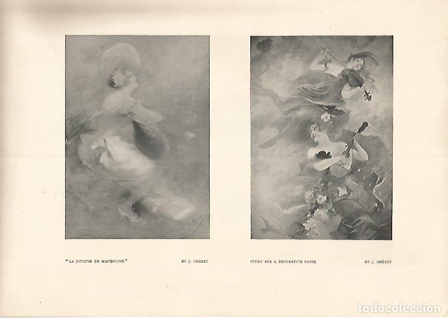 Postales: LAMINA 7141: La Joueuse de Mandoline por J. Cheret - Varios