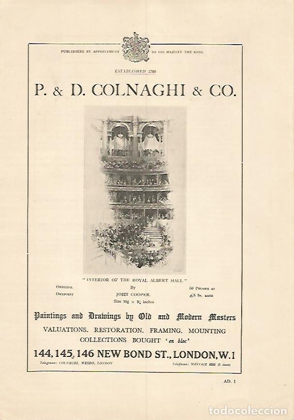 Postais: LAMINA PUBLICITARIA 7165 : P& D. Colnaghi &Co. London - Varios