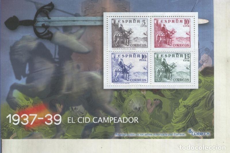 Postkarten: La Guerra Civil Espa&ntilde;ola en sellos de correos: Juego 4 sellos 1937-39: El Cid Campeador - varios