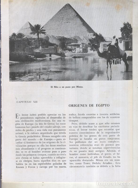 Postkarten: Jose Pijoan: Historia del Mundo volumen 1, capitulo 12: Origenes de Egipto - Varios