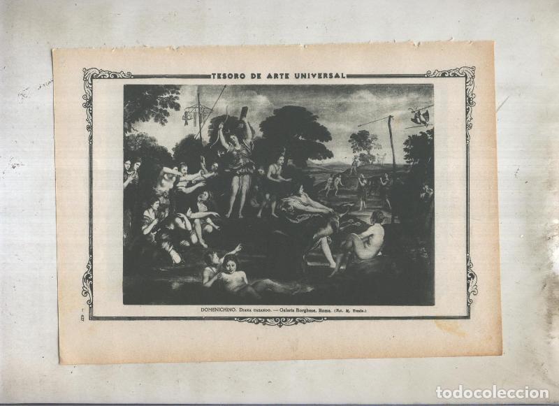 Postcards: Lamina 131: Diana cazando por Domenichino - Varios