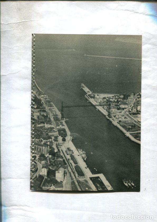 Postcards: Lamina con vistas de: Ria de Bilbao y Castillo de Cosa en Segovia