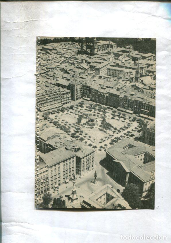 Postais: Lamina con vistas de: Pamplona y Puente de Almaraz en Caceres