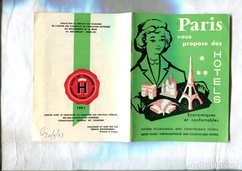 Cartes Postales: Propaganda de Hoteles de Paris