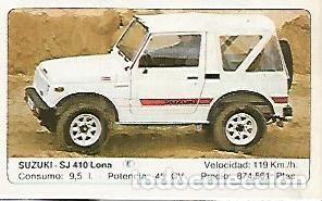 Postales: CROMO 381 ALBUM COCHES MOTOR 16: SUZUKI SJ 410 LONA - Varios