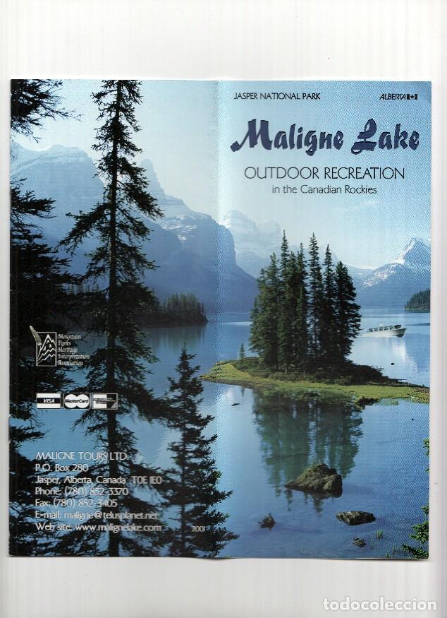 Postkarten: Triptico Turistico: Jasper National Park / Alberta (Canada) - MALIGNE LAKE, Outdoor Recreation in th