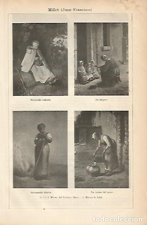 Postkarten: LAMINA ESPASA 5177: obras de Millet - Varios Autores