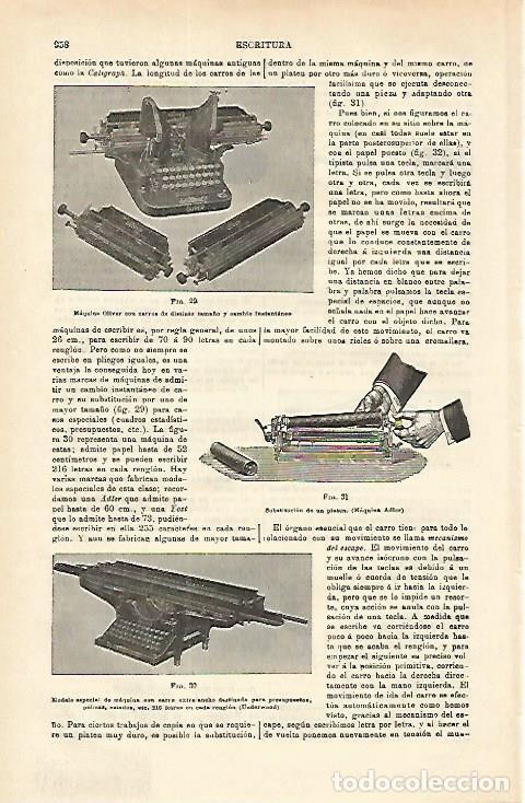Cartes Postales: LAMINA ESPASA 16619: Maquina de escribir Oliver - Varios