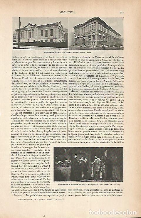 Cartes Postales: LAMINA ESPASA 22233: Bibliotecas de Evaston y de Chicago - Varios