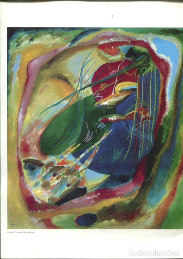 Postais: Lamina Wassily Kandinsky: Pintura con tres manchas -