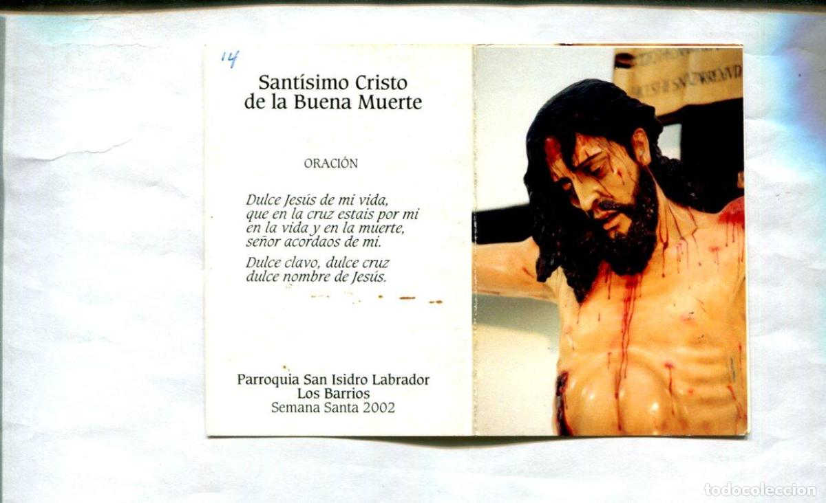 Cartoline: Estampa: Santisimo Cristo de la Buena Muerte Jose de la Monta&ntilde;a