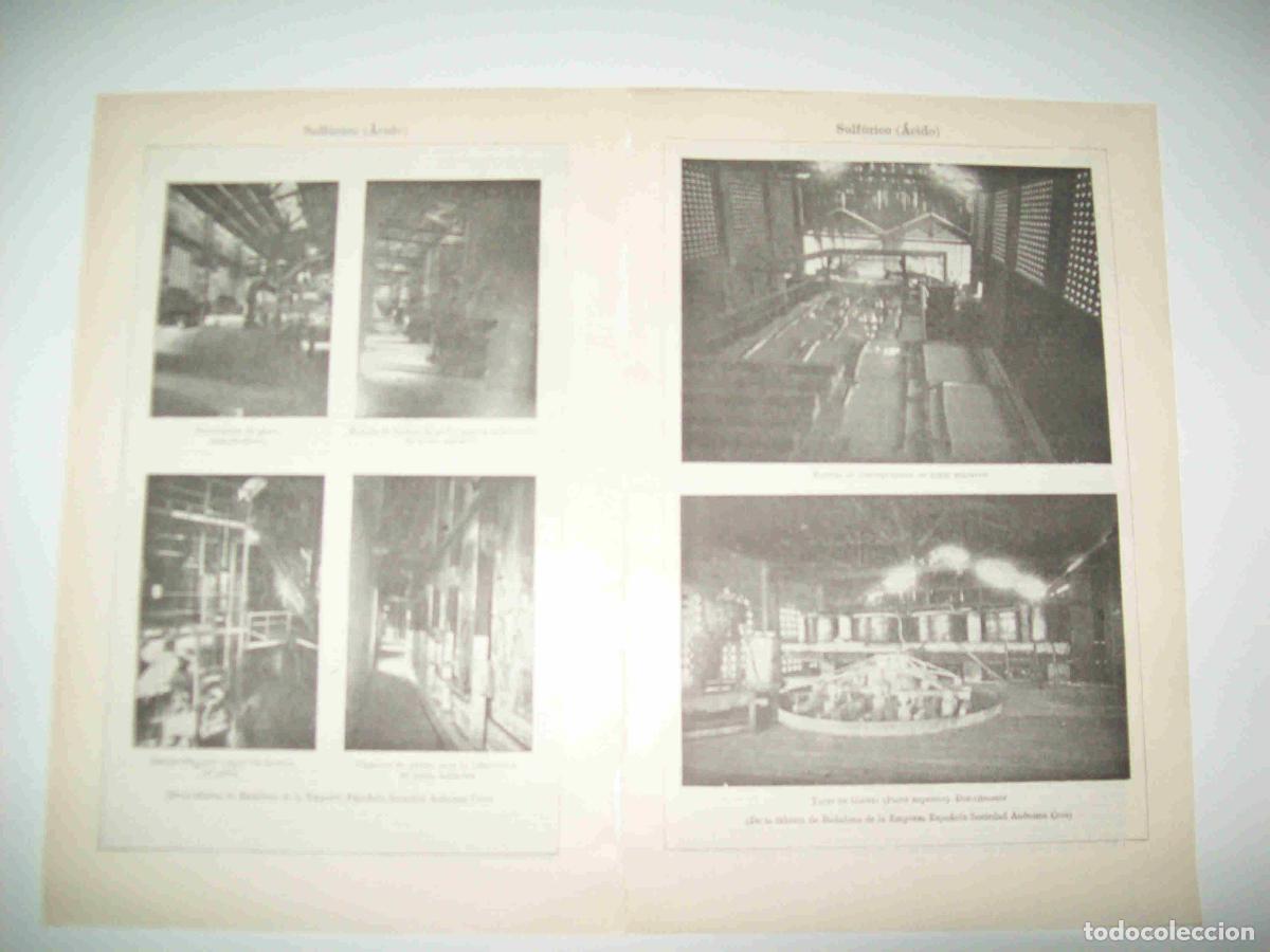 Cartes Postales: LAMINA ESPASA 22566: Acido sulfurico. Fabrica en Badalona (dos laminas) - Varios