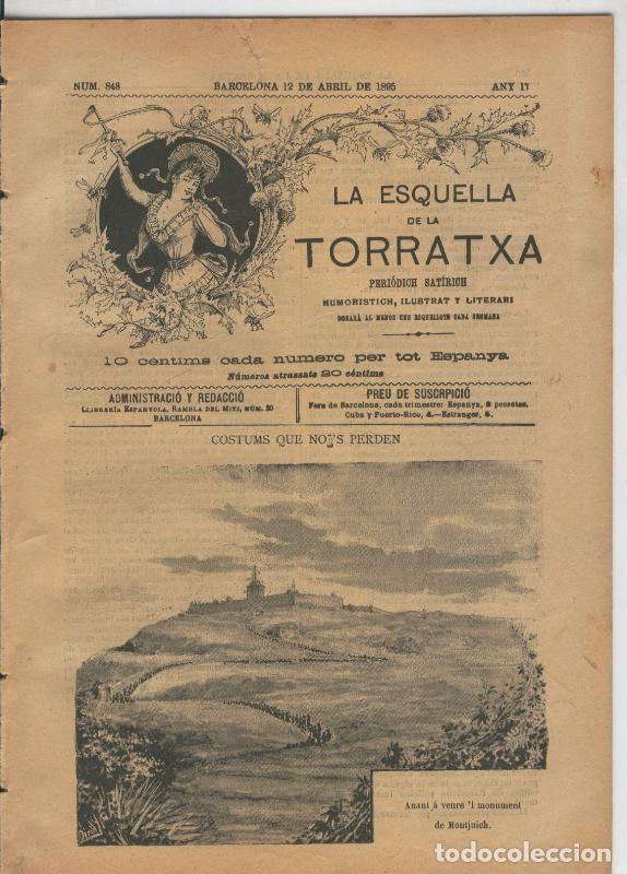 Postales: La esquella de la Torratxa numero 0848 del 12.4.1895 - Varios