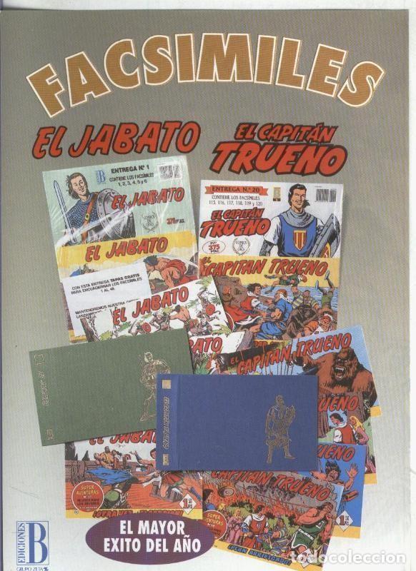 Postales: Folleto Propaganda Ediciones B: Facsimiles: El Jabato-El Capitan Trueno - Varios