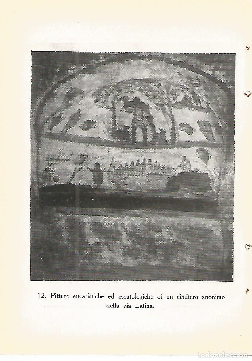 Postais: Lamina 444: CATACUMBAS DE ROMA. Pintura eucaristica de un cementerio anonimo de la Via Latina - P. S