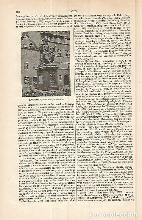 Postkarten: LAMINA ESPASA 17134: Monumento a Juan Sachs en Nuremberg - Varios