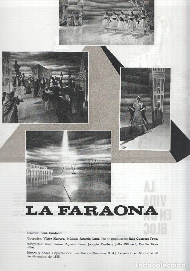Postales: Ficha cine Suevia Films: La faraona y La vida en un bloc - varios