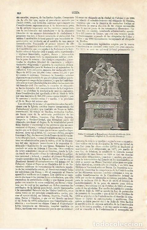 Postkarten: LAMINA ESPASA 22753: Monumento de Bartholdi en Basilea - Varios