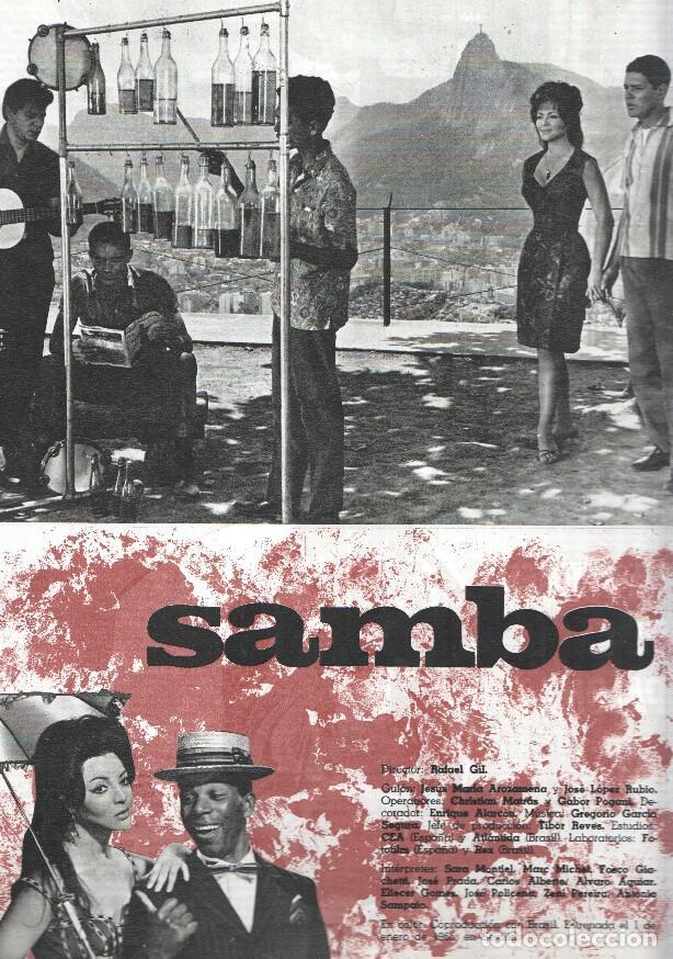 Postales: Ficha cine Suevia Films: Samba y La verbena de la paloma - varios
