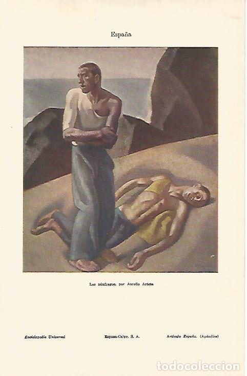 Cartoline: LAMINA ESPASA 22702: Los naufragoas por Aurelio Arteta - Varios